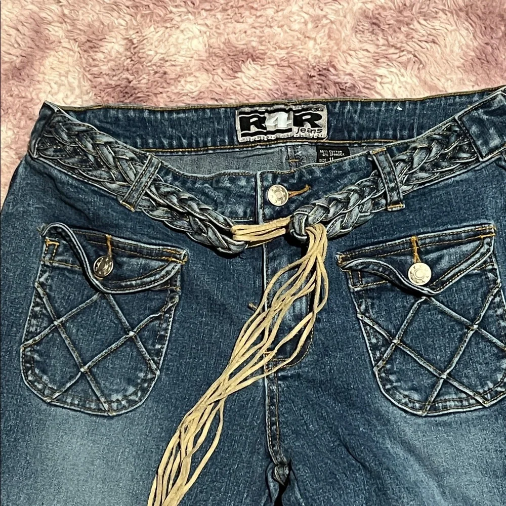 Y2K Rave R4R Low Rise Jeans - Picture 5 of 16